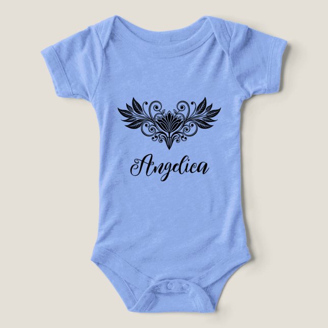 Flirty Feminine, Floral Infant T-shirt (Design Front)