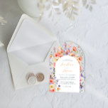 Flirty Floral Meadow | Summer Wedding Acrylic Invitations<br><div class="desc">Hello summer! Infuse your summer wedding with vibrant energy and bold splashes of color with this bright color palette. This collection is the perfect way to highlight the gorgeous hues that summer brings. This chic explosion of wildflower colors screams modern wedding. These bold colors make for a playful palette that's...</div>