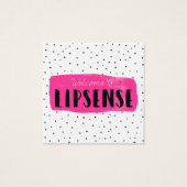 Flirty Fuchsia LipSense Application Card (Front)