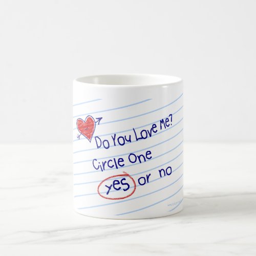 Flirty Fun Grade School Love Note Coffee Mug