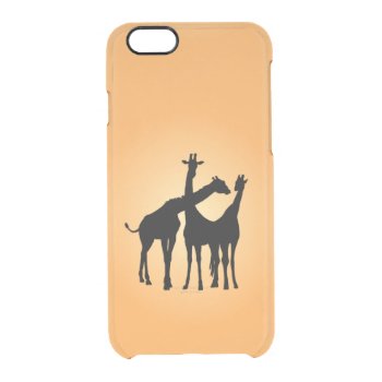 Flirty Giraffe Clear iPhone 6/6S Case