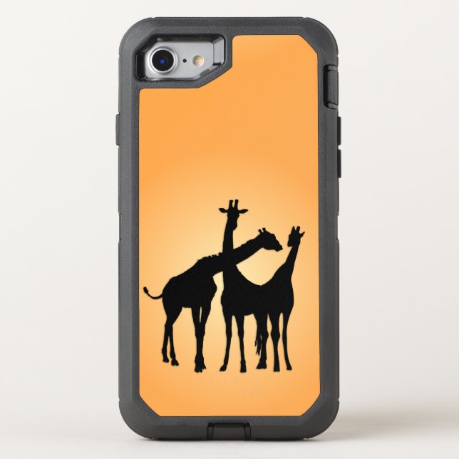 Flirty Giraffe Otterbox iPhone Case (Back)