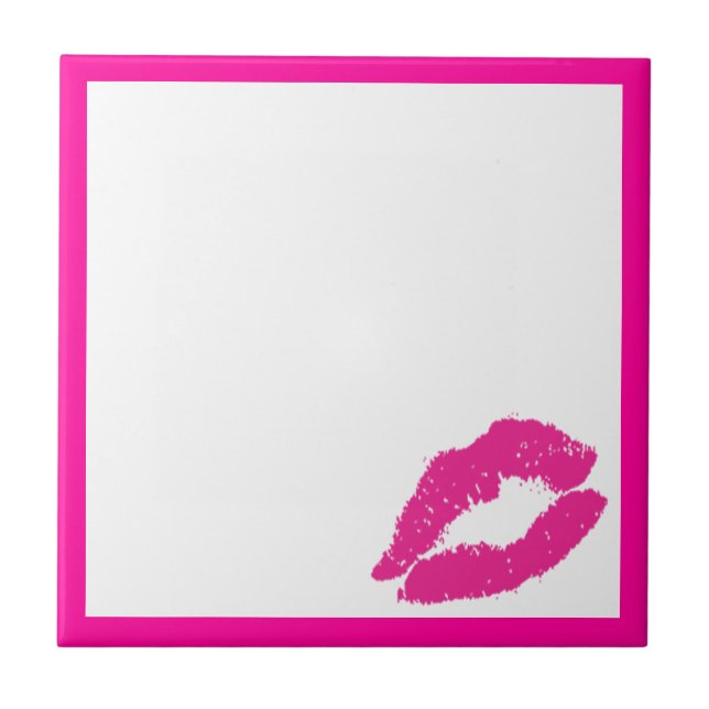 Flirty Kiss Ceramic Tile (Front)