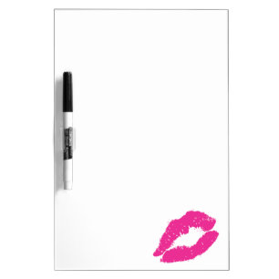 Flirty Kiss Dry Erase Board