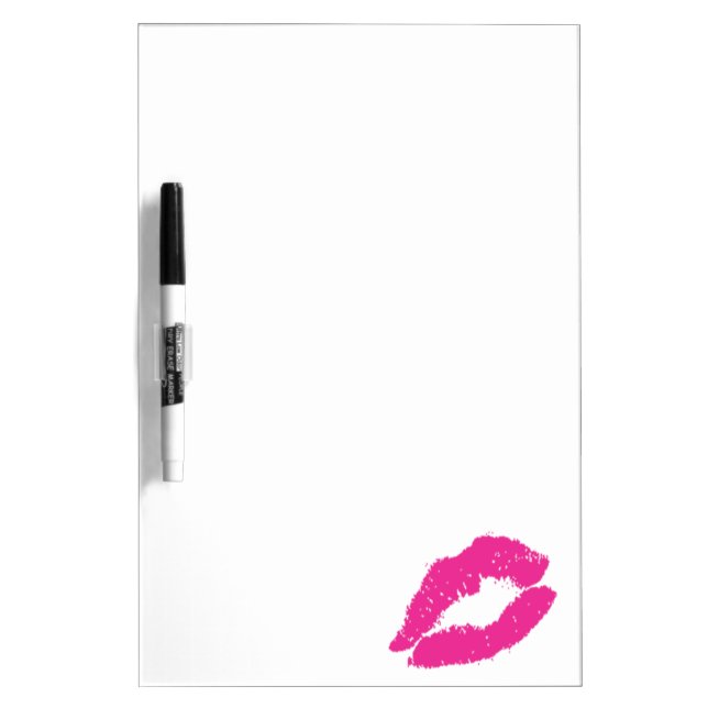Flirty Kiss Dry Erase Board (Front)