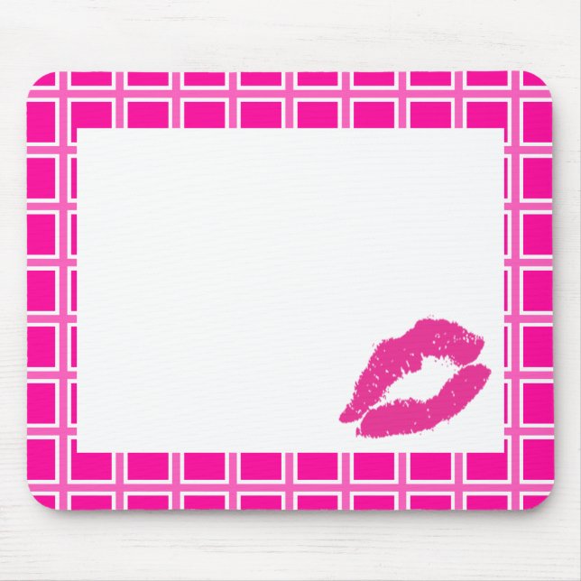Flirty Kiss Mouse Pad (Front)