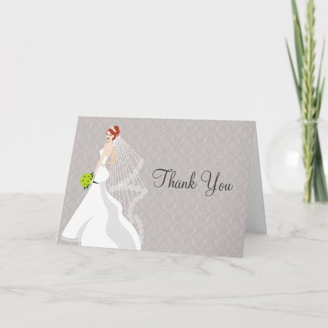 Flirty Mist Bridal Shower Thank You (Front)