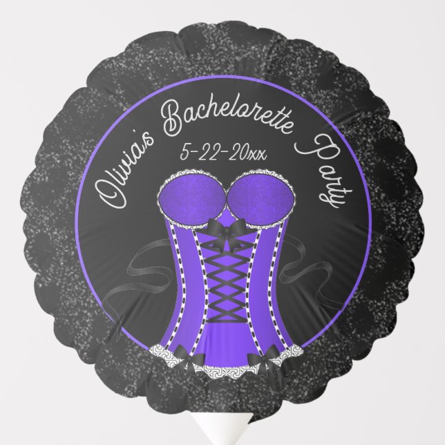 Flirty Purple Corset 2 Balloon (Front)