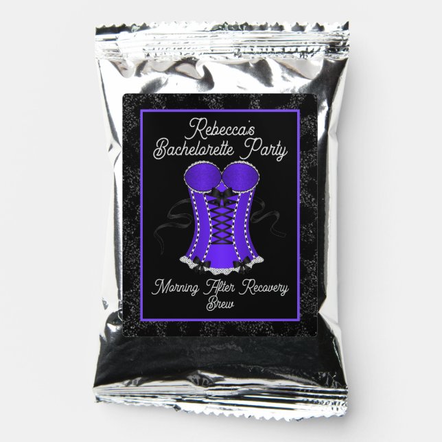 Flirty Purple Corset Recovery Brew  Coffee Drink Mix (Front)