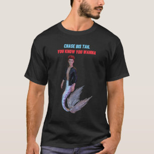 Flirty Quote Featuring Merman In Leather Jacket T-Shirt