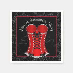 Flirty Red Corset Napkins