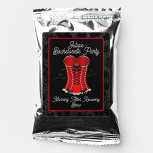 Flirty Red Corset Recovery Brew Coffee Drink Mix