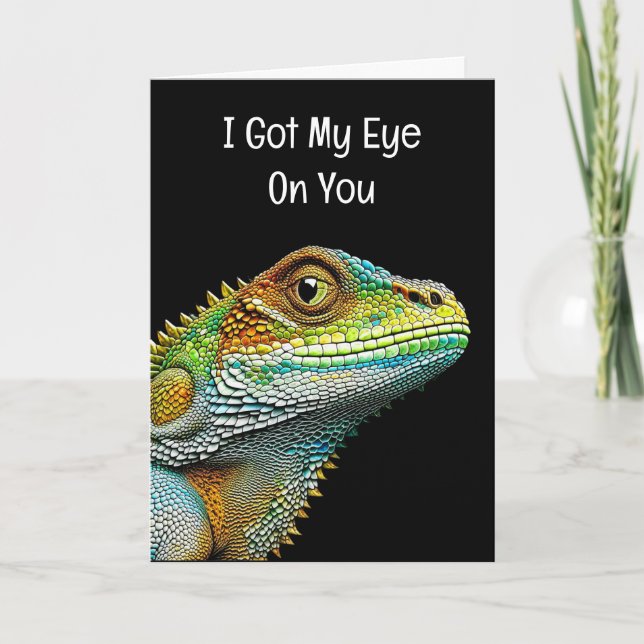 Flirty Romantic, I Got My Eye on You Card (Front)