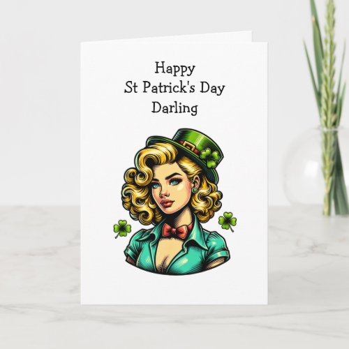 Flirty St Patricks Day  Card