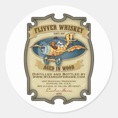 Flivver Whiskey Label