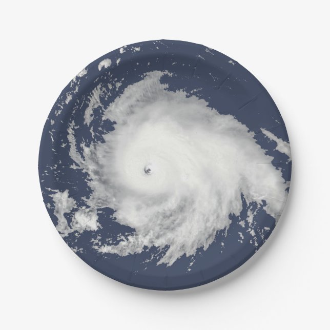 Flo, No! Hurricane Florence 2018 Paper Plates (Front)