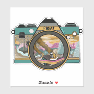 Float Camera Nature Sticker