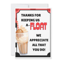Float Ice Cream Thank You Card
