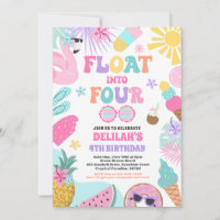 Float Into Four Tropical Beach 4th Birthday Party