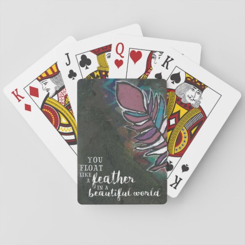 Float Like a Feather Radiohead inspired Playing Cards