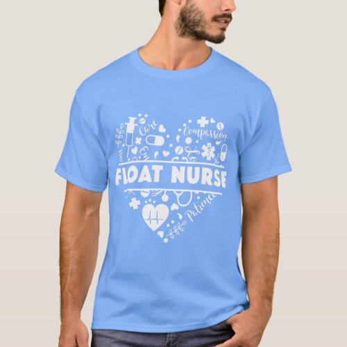Float Nurse Floating pool Flex Nursing elements aw T_Shirt