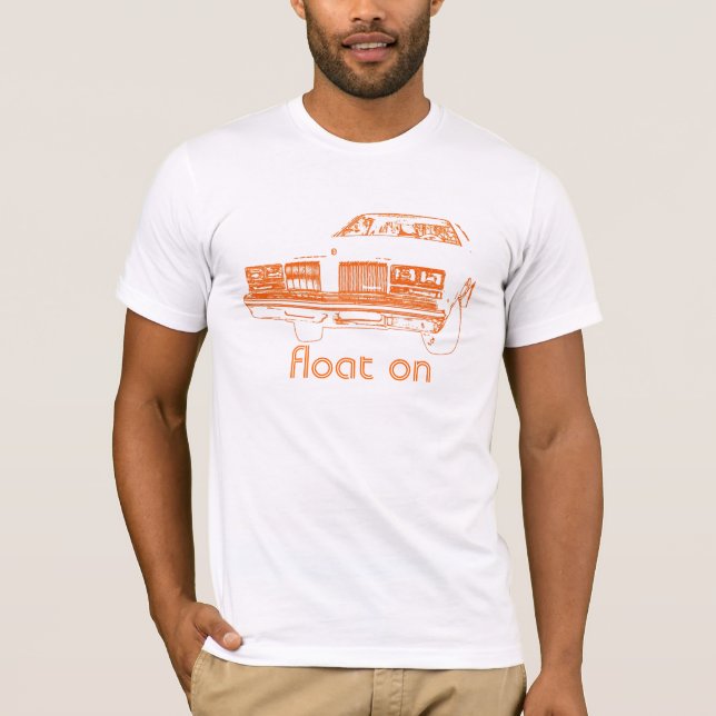 Float On - Orange / White T-Shirt (Front)