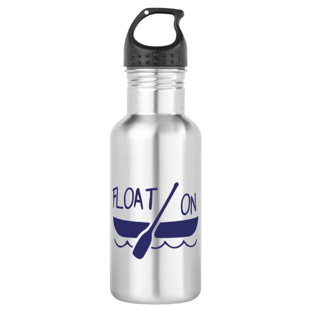 Float On Stainless Steel Water Bottle (Front)