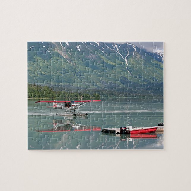 Float plane, Trail Lake, Alaska Jigsaw Puzzle (Horizontal)