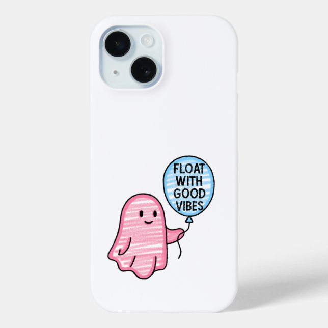 Float with good vibes cute boo design Case-Mate iPhone case (Back)