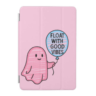 Float with good vibes cute boo design iPad mini cover