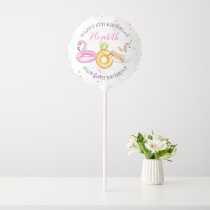 Floatie Pool Party Birthday Balloon