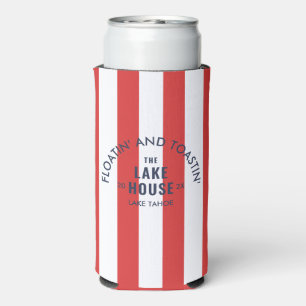 Floatin' And Toastin' The Lake House Red Stripe Seltzer Can Cooler