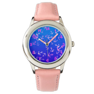 Floating Anchors In The Blue Of The Ocean Kid's Watch