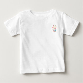 Floating Angel Cat - Whimsical Pastel Fantasy Art Baby T-Shirt