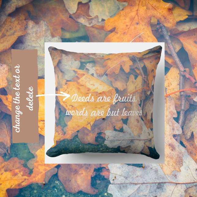 Floating autumn leaves  throw pillow (Creator Uploaded)