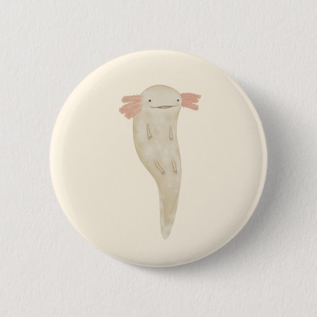 Floating Axolotl Button (Front)