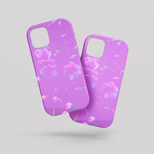 Floating Azaleas Mauve Purple iPhone 13 Case