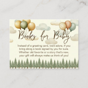 Floating Balloons Adventures Baby Shower Enclosure Card
