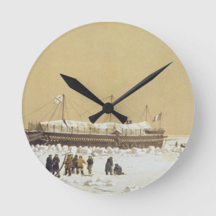 Floating battery La Tonnante in the ice before Kil Round Clock