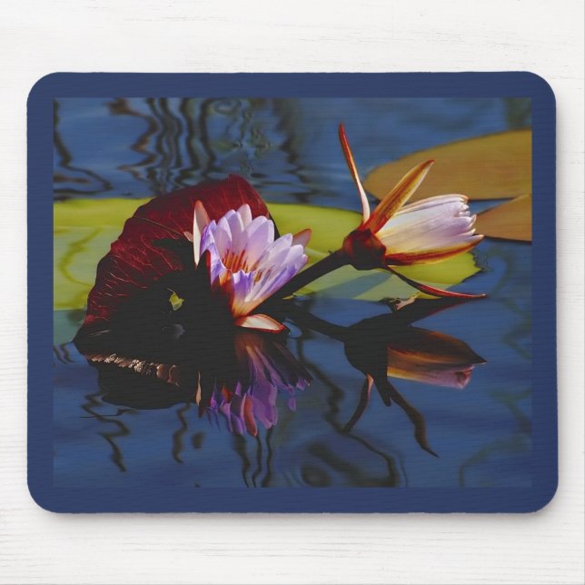 Floating Beauties (water lillies) mousepad (Front)