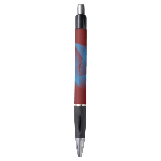 Floating blue fragments pen (Front Vertical)