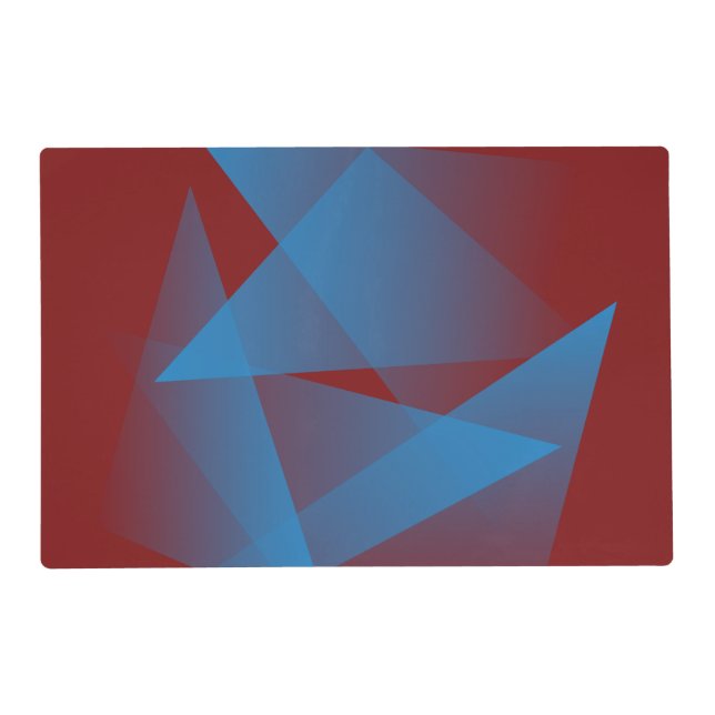 Floating blue fragments placemat (Front)