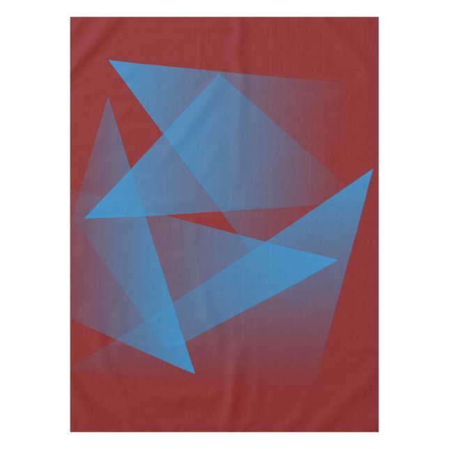 Floating blue fragments tablecloth (Front)