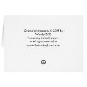 Floating Candles blank card (Back Horizontal)