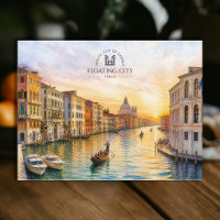 Floating City | City of Canals Venice | Watercolor