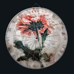 Floating Dahlia Dreamy Dart Board<br><div class="desc">Take aim at beauty with the Floating Dahlia Dart Board—where art meets play! This stunning board features a dreamy pink dahlia on a beige and brown background floating mid-air, turning every game into a visual delight. Whether you're a dart pro or just love pretty things, this board is a bullseye...</div>