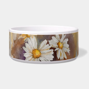 Floating Daisy Watercolor Bowl