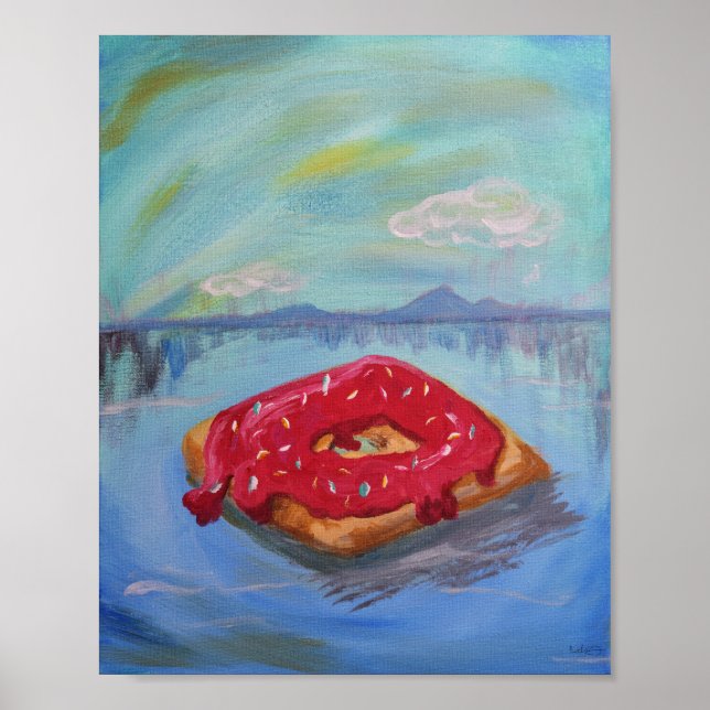 Floating Donut Poster (Front)