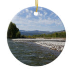 Floating Down the Snake River I Ceramic Ornament