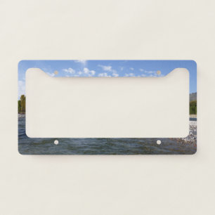 Floating Down the Snake River I License Plate Frame